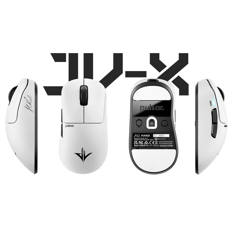 Pulsar Pro Series JV-X Esports Gaming Mouse Size 2 (White) (PJVX22)