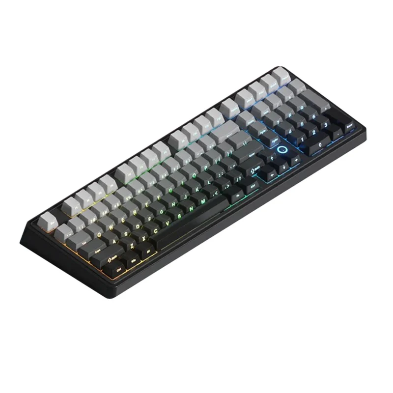 Ajazz AK980 Max RGB Wired 98-Keys Gasket-Mounted Hot-Swappable Mechanical Keyboard (Gradient Black/Grey) (Magnetic Powder Shaft Switch)