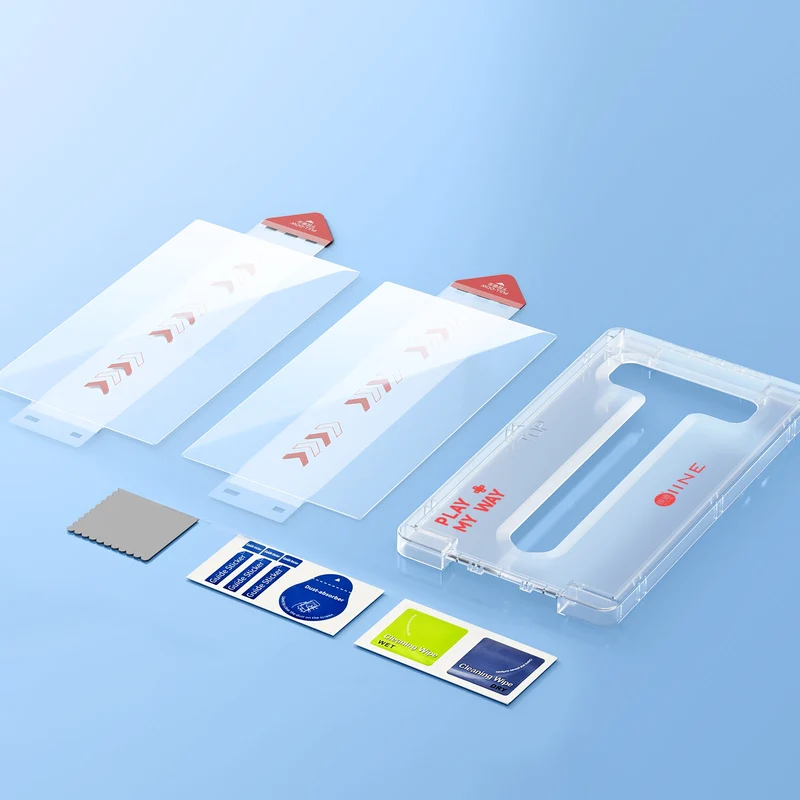 IINE High Transparency Tempered Glass 2-Pack with Dust-Removal Box for Nintendo Switch 2 (L1136)