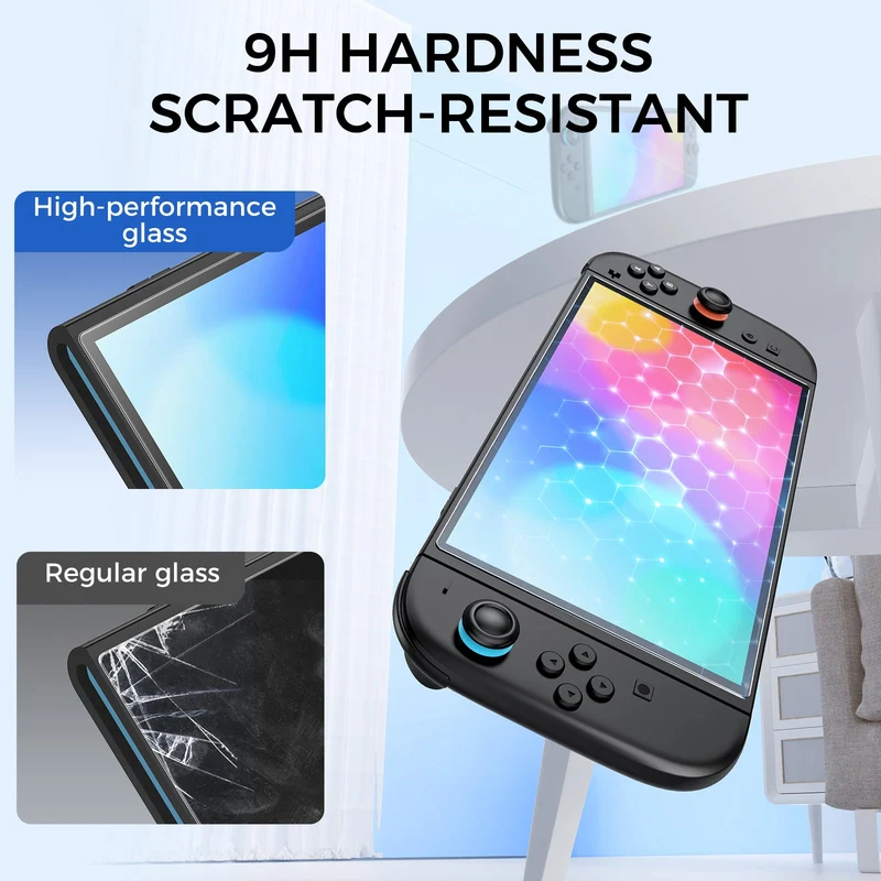 IINE High Transparency Tempered Glass 2-Pack with Dust-Removal Box for Nintendo Switch 2 (L1136)