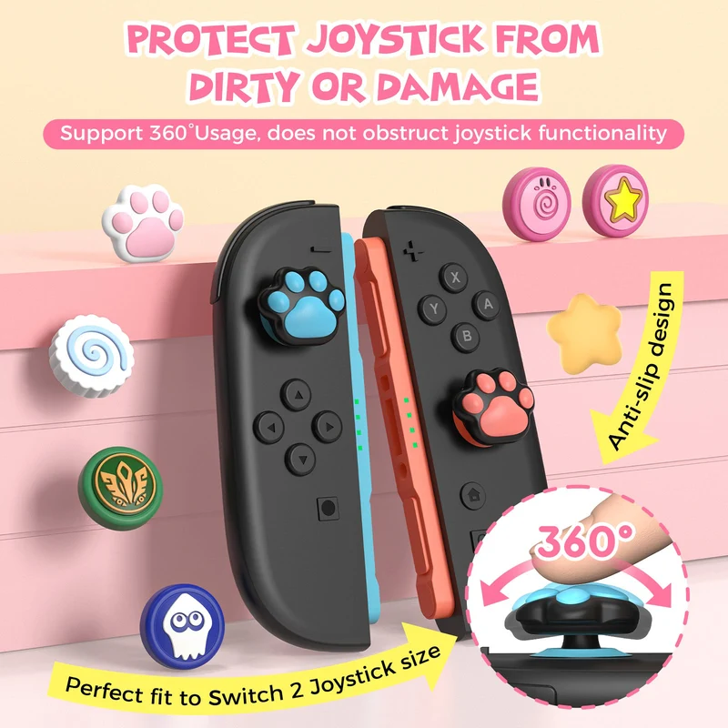 IINE Star-Shaped Joystick Caps for Nintendo Switch 2 (Yellow) (L1159)