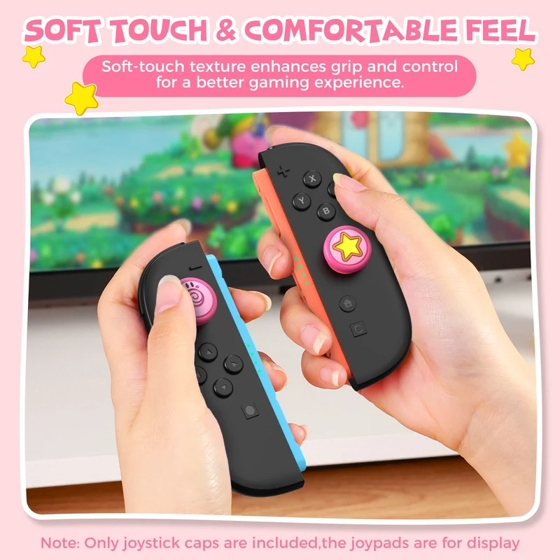 IINE Star-Shaped Joystick Caps for Nintendo Switch 2 (Yellow) (L1159)