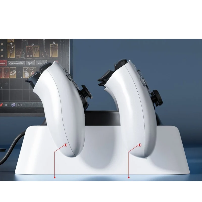 PMW Dual Charging Dock for PS5 Controller (Black/White) (L1153)