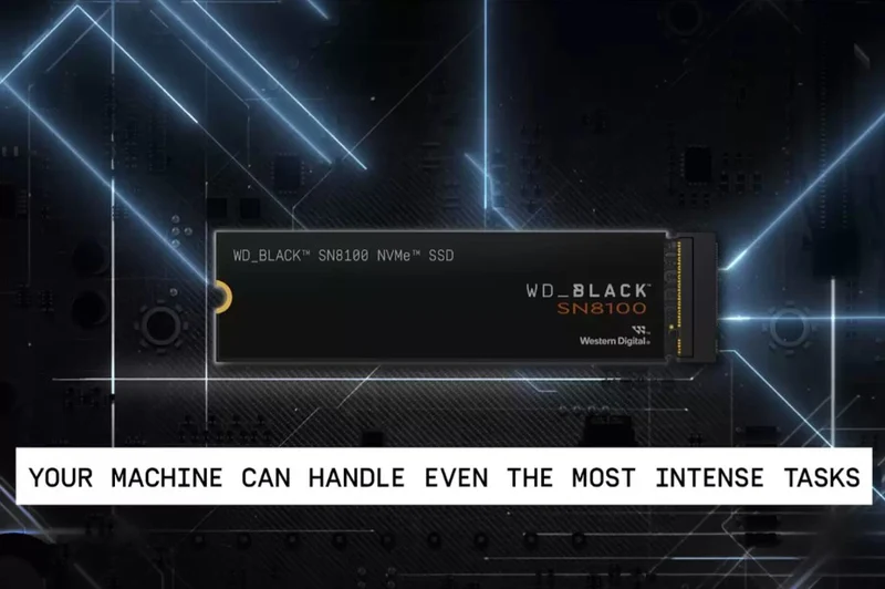 WD BLACK SN8100 NVMe PCIe Gen5 x4 M.2 2280 14900MB/s Read Speed Internal Gaming SSD - Without Heatsink (1TB, 2TB, 4TB)