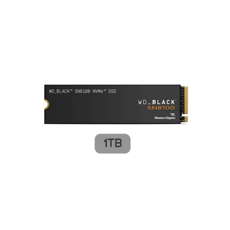 WD BLACK SN8100 NVMe PCIe Gen5 x4 M.2 2280 14900MB/s Read Speed Internal Gaming SSD - Without Heatsink (1TB, 2TB, 4TB)