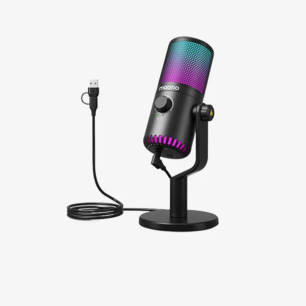 Maono DM30 RGB USB Condenser Microphone (Black, White, Pink, Purple)