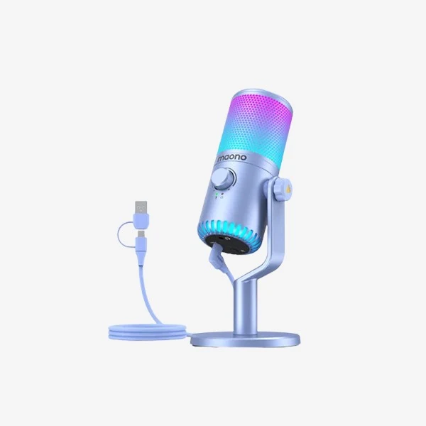 Maono DM30 RGB USB Condenser Microphone (Black, White, Pink, Purple)