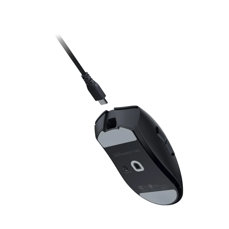Razer DeathAdder V4 Pro Ultra-Lightweight Wireless Ergonomic Esports Mouse (Black, White)