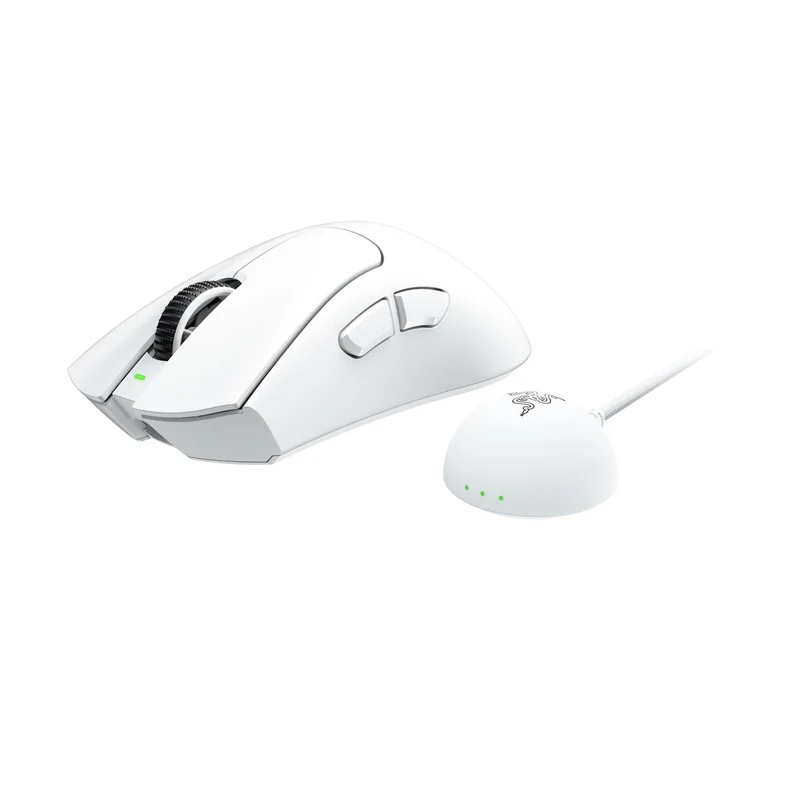 Razer DeathAdder V4 Pro Ultra-Lightweight Wireless Ergonomic Esports Mouse (Black, White)