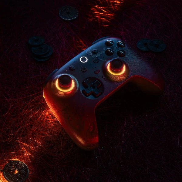 8BitDo Ultimate 2 Wireless Controller with TMR Joysticks, Switchable Hall Effect/ Tactile Triggers, RGB Fire Ring, 8Speed Wireless Tech with Charging Dock for Windows/Android (Wuchang Fallen Feathers) (81HE)