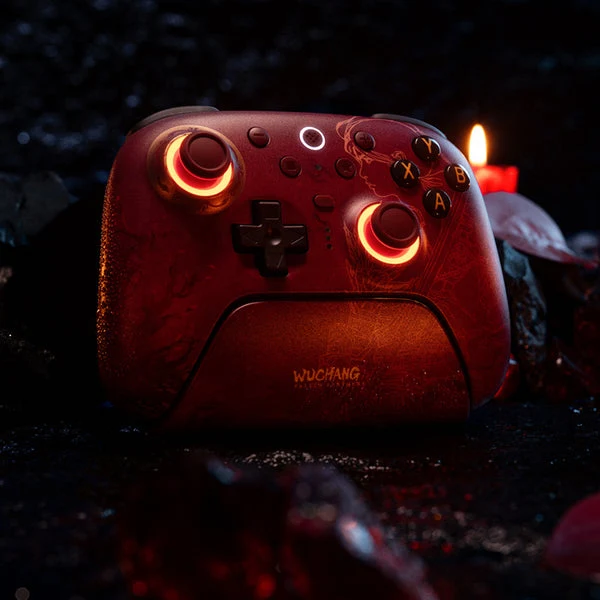 8BitDo Ultimate 2 Wireless Controller with TMR Joysticks, Switchable Hall Effect/ Tactile Triggers, RGB Fire Ring, 8Speed Wireless Tech with Charging Dock for Windows/Android (Wuchang Fallen Feathers) (81HE)