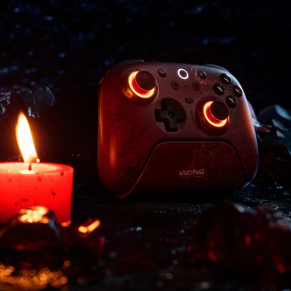 8BitDo Ultimate 2 Wireless Controller with TMR Joysticks, Switchable Hall Effect/ Tactile Triggers, RGB Fire Ring, 8Speed Wireless Tech with Charging Dock for Windows/Android (Wuchang Fallen Feathers) (81HE)