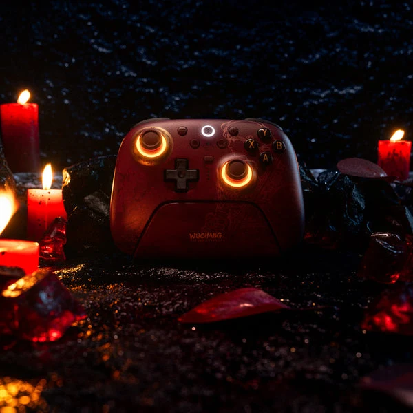 8BitDo Ultimate 2 Wireless Controller with TMR Joysticks, Switchable Hall Effect/ Tactile Triggers, RGB Fire Ring, 8Speed Wireless Tech with Charging Dock for Windows/Android (Wuchang Fallen Feathers) (81HE)
