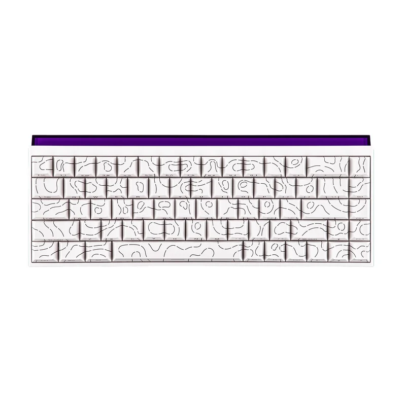 Nacodex x Ajazz NK68 Mixed Light Wired 68-Key Hot-Swappable Mechanical Keyboard (White Contour) (Red Switch)