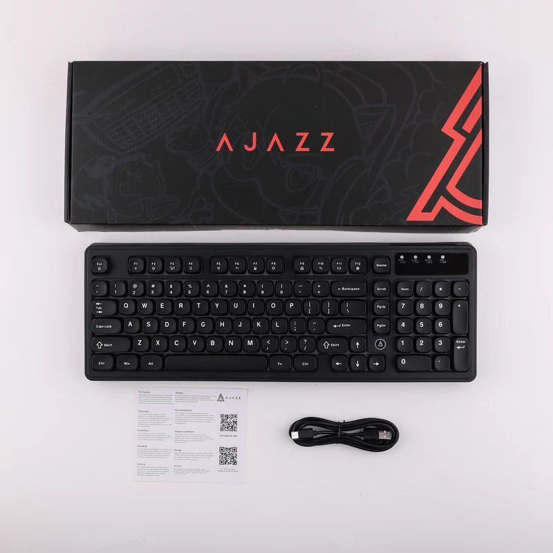 Ajazz AF98 Wired 97-Keys Membrane Keyboard (Black)