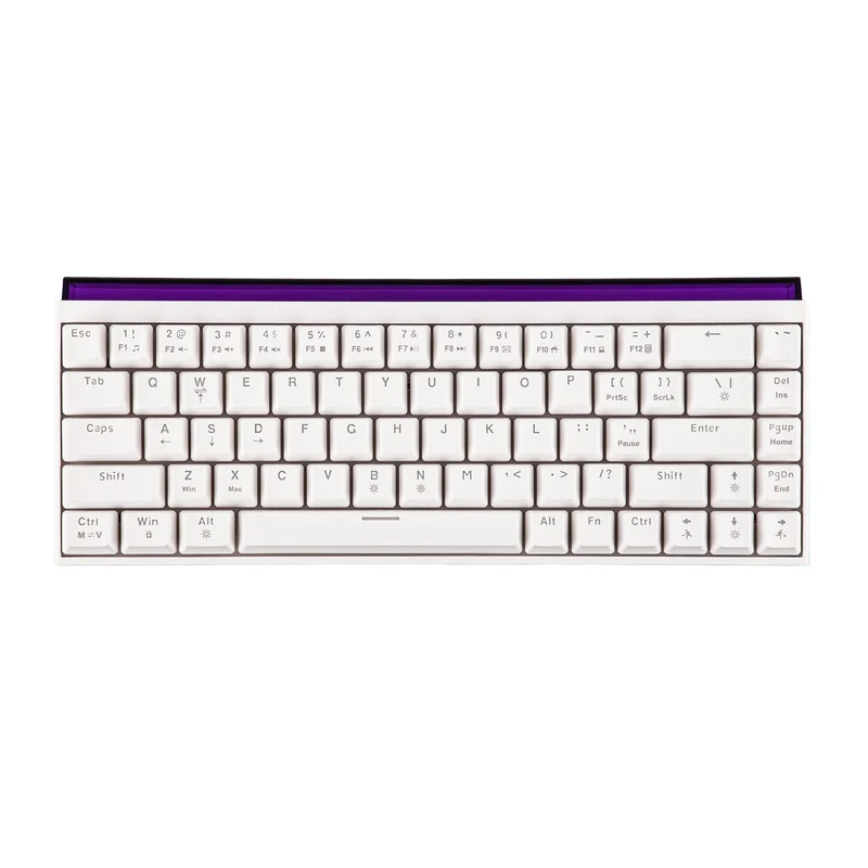 Nacodex x Ajazz NK68 Mixed Light Wired 68-Key Hot-Swappable Mechanical Keyboard (White) (Red Switch)