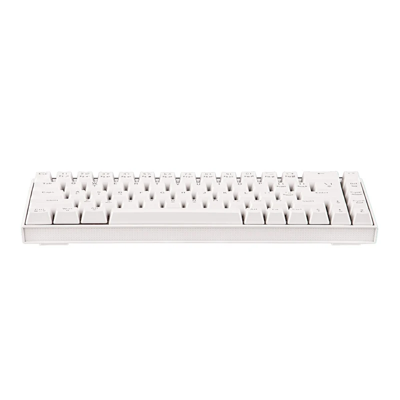 Nacodex x Ajazz NK68 Mixed Light Wired 68-Key Hot-Swappable Mechanical Keyboard (White) (Red Switch)