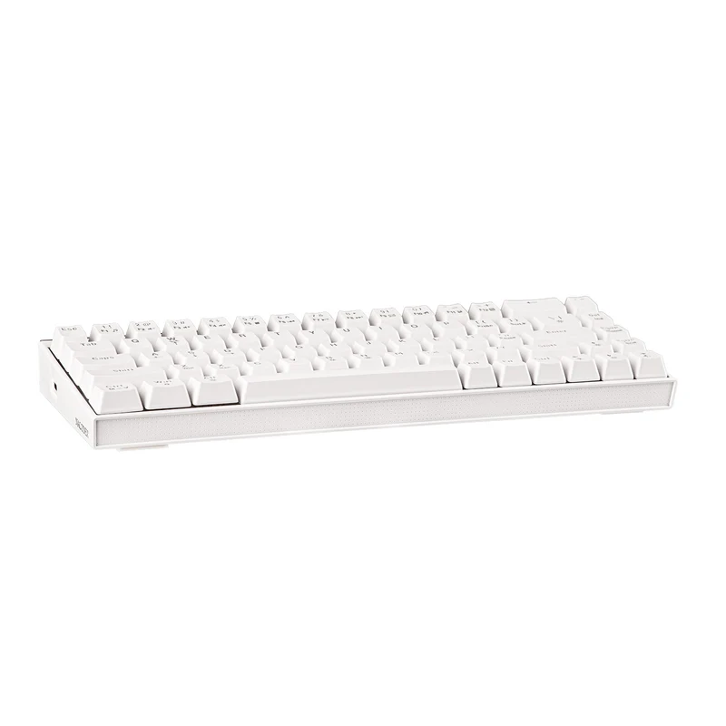 Nacodex x Ajazz NK68 Mixed Light Wired 68-Key Hot-Swappable Mechanical Keyboard (White) (Red Switch)