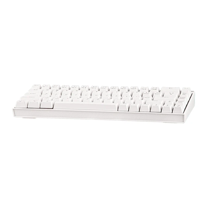 Nacodex x Ajazz NK68 Mixed Light Wired 68-Key Hot-Swappable Mechanical Keyboard (White) (Red Switch)