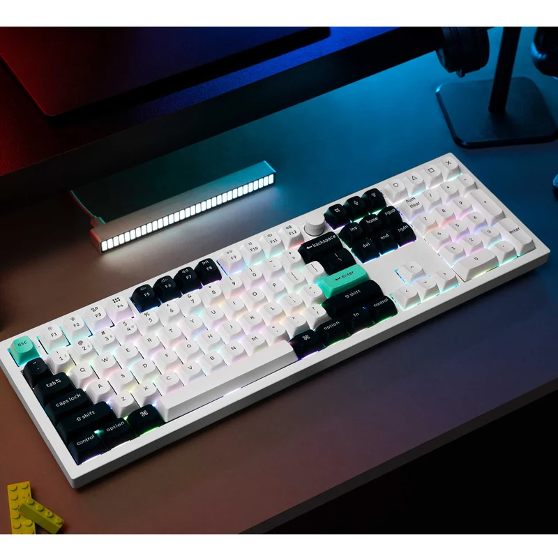 Keychron Q6 HE QMK Fully Assembled Knob RGB Full Size Wireless Custom Keyboard - Shell White (Gateron Double-Rail Magnetic Nebula Switch) (Q6H-P1)