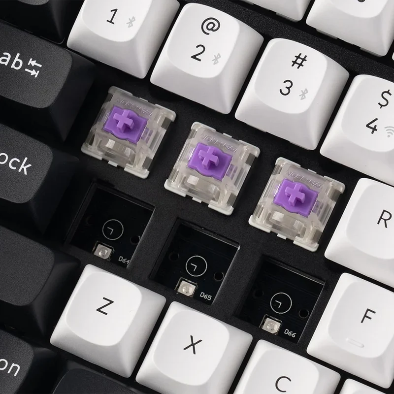 Keychron Q6 HE QMK Fully Assembled Knob RGB Full Size Wireless Custom Keyboard - Shell White (Gateron Double-Rail Magnetic Nebula Switch) (Q6H-P1)