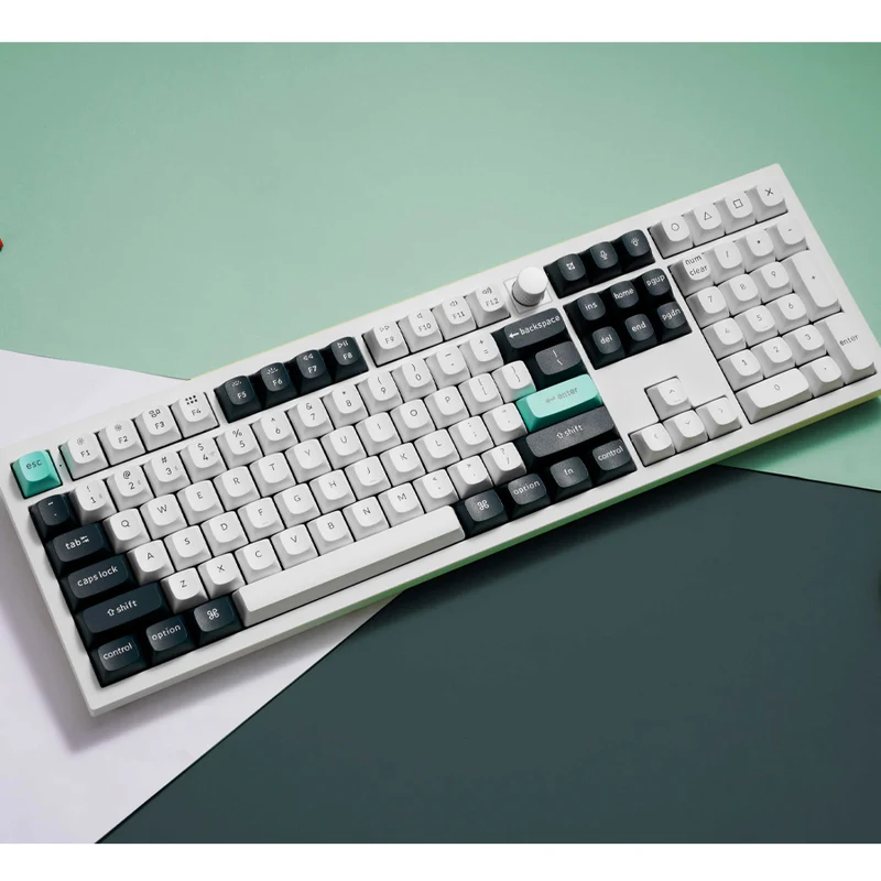 Keychron Q6 HE QMK Fully Assembled Knob RGB Full Size Wireless Custom Keyboard - Shell White (Gateron Double-Rail Magnetic Nebula Switch) (Q6H-P1)