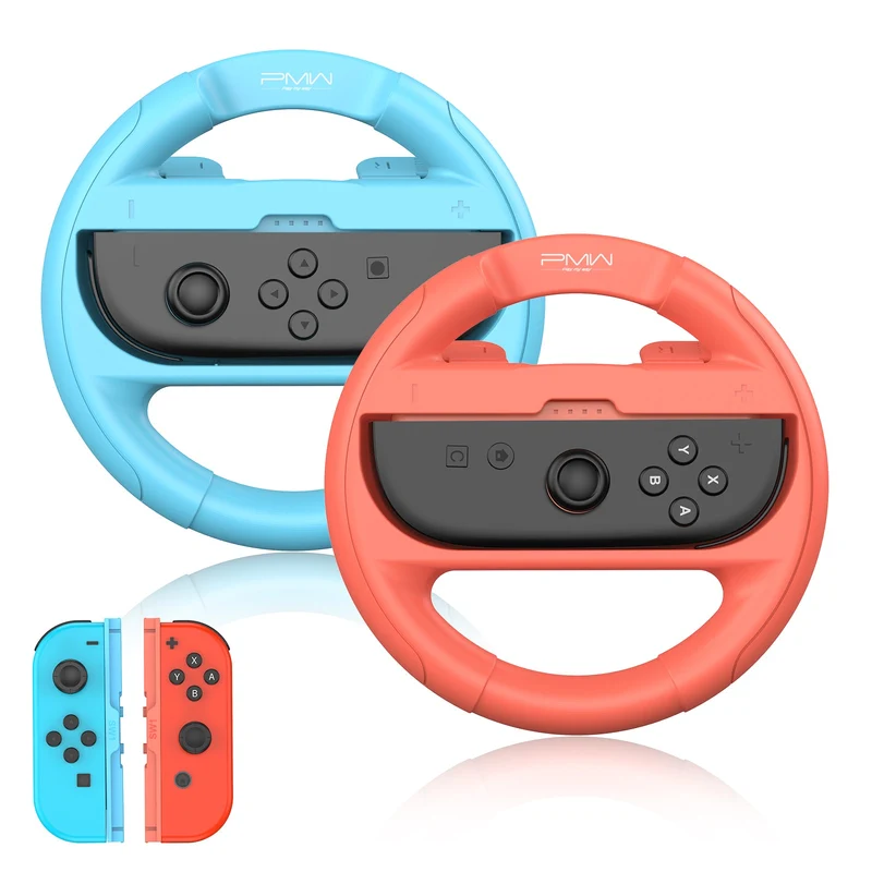 PMW Steering Wheel for Nintendo Switch 2 / Nintendo Switch (Blue/Orange) (L1143)