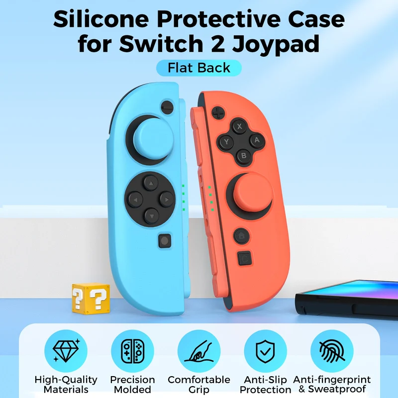 PMW Silicone Protective Cover for Nintendo Switch 2 (Blue/Orange) (L1131)