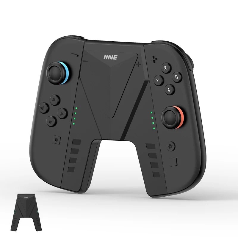 IINE Charging Grip with Battery for Nintendo Switch 2 (Black) (L1099)