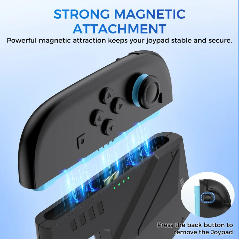 IINE Charging Grip with Battery for Nintendo Switch 2 (Black) (L1099)