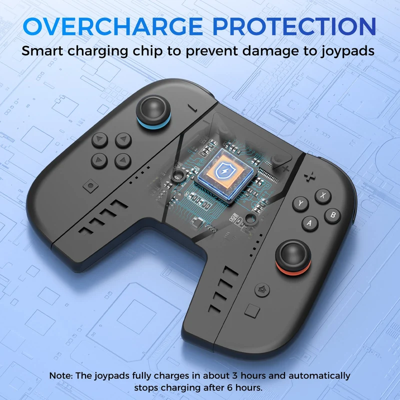 IINE Charging Grip with Battery for Nintendo Switch 2 (Black) (L1099)