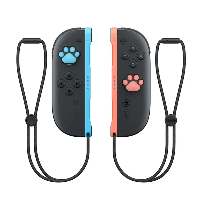 IINE Cat Paw Joystick Caps for Nintendo Switch 2 (Blue/Orange) (L1146)