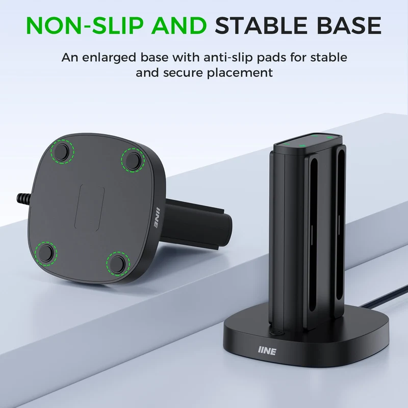 IINE 4-in-1 Classic Charging Dock for Nintendo Switch 2 (Black) (L1103)