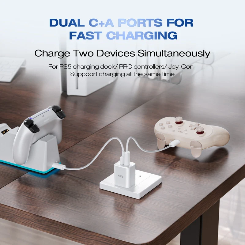 IINE 20W GaN Fast Charger (White) (L1125)