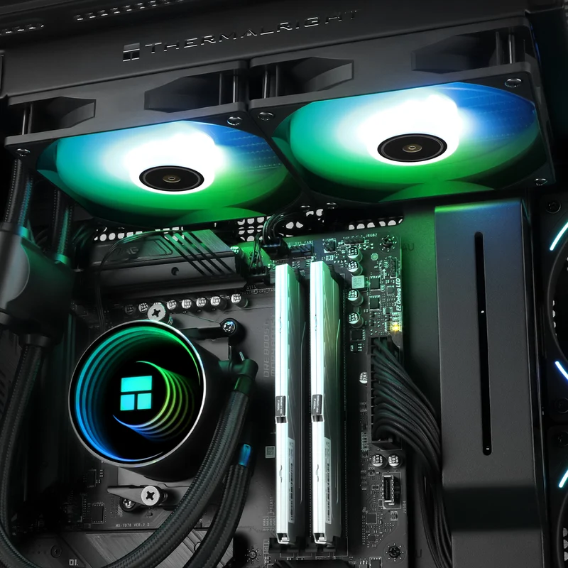 Thermalright Frozen Notte 240 ARGB V2 AIO CPU Liquid Cooler (Black, White)