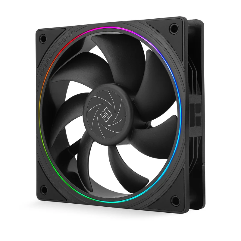 Thermalright TL-S12 120mm PWM ARGB Light Ring Case Fan (Black, White)
