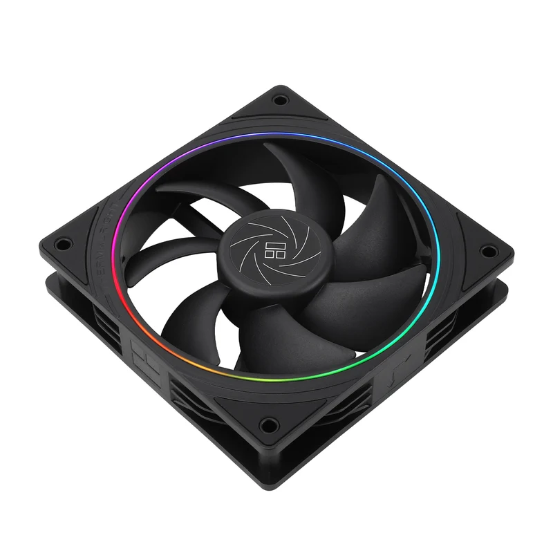 Thermalright TL-S12 120mm PWM ARGB Light Ring Case Fan (Black, White)