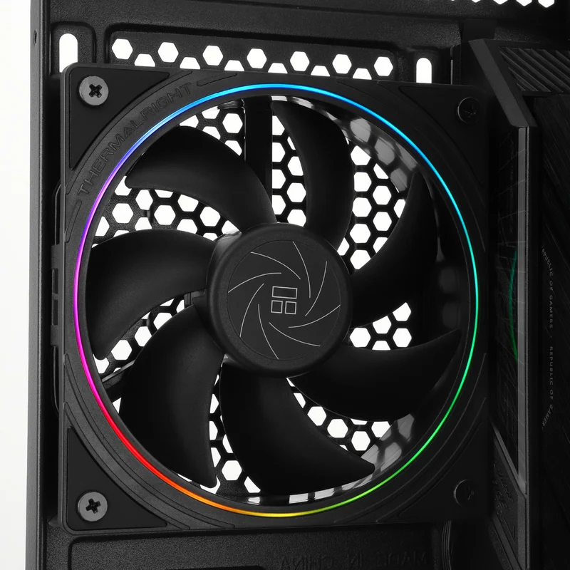 Thermalright TL-S12 120mm PWM ARGB Light Ring Case Fan (Black, White)