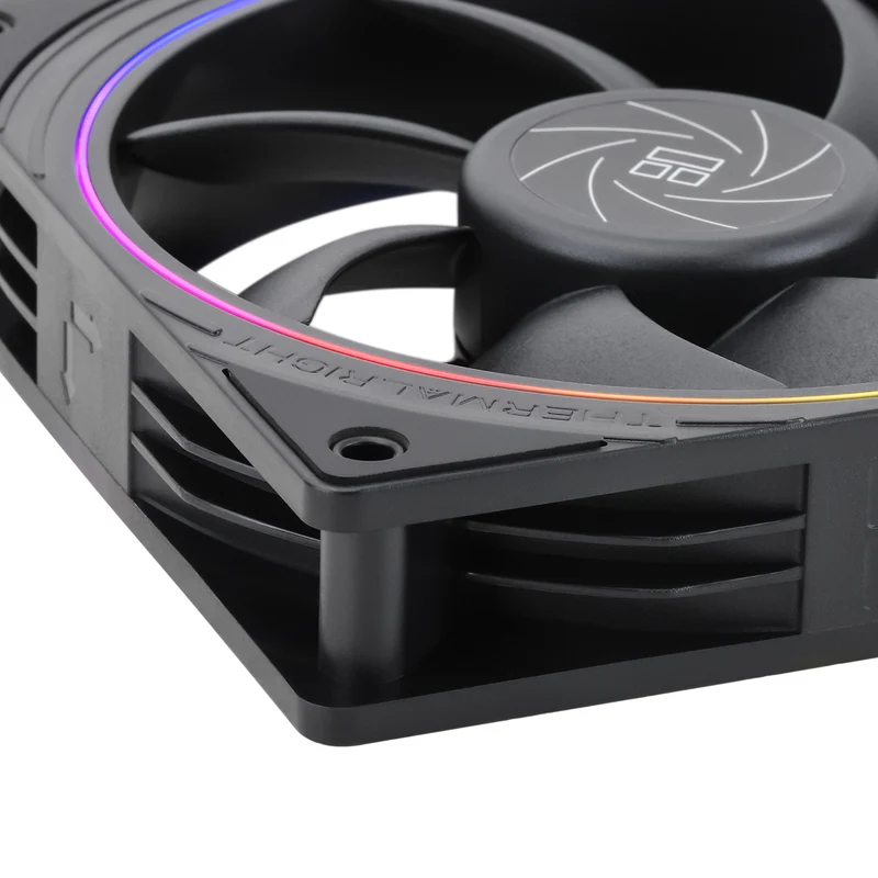 Thermalright TL-S12 120mm PWM ARGB Light Ring Case Fan (Black, White)