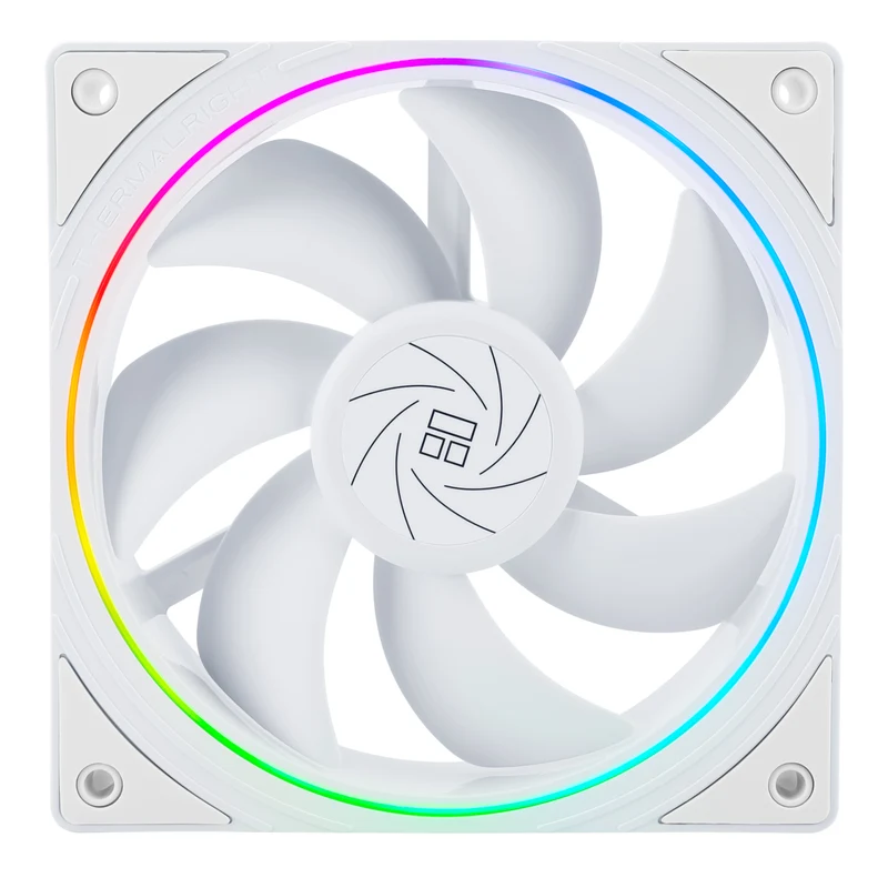 Thermalright TL-S12 120mm PWM ARGB Light Ring Case Fan (Black, White)
