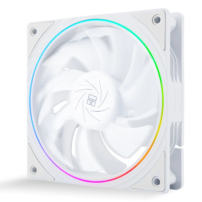 Thermalright TL-S12 120mm PWM ARGB Light Ring Case Fan (Black, White)