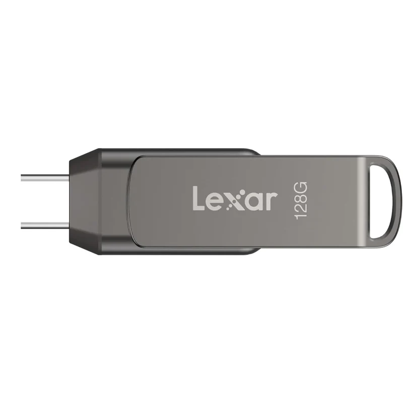 Lexar JumpDrive Dual Drive D400 256GB USB 3.2 Gen 1 Type-C & Type-A 130MB/s Read Flash Drive (LJDD400256G-BNQNG)
