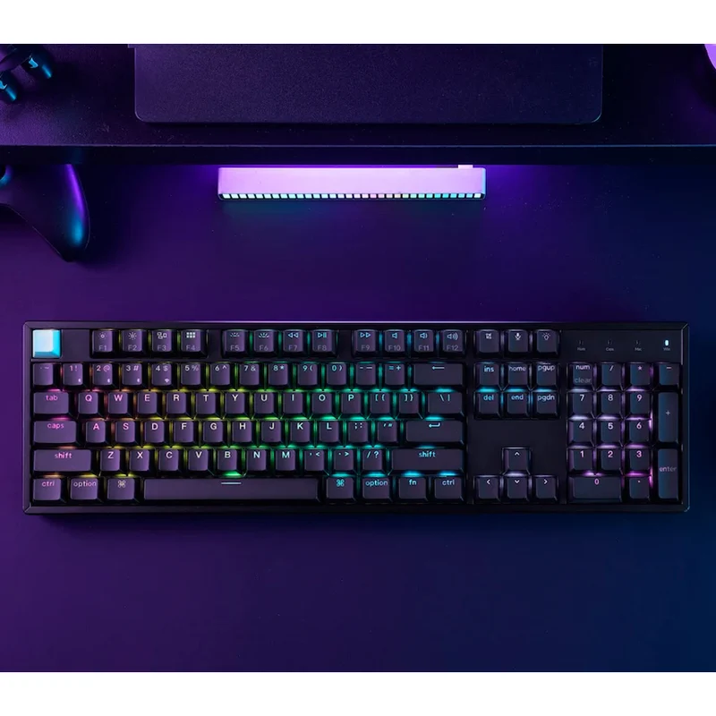 Keychron K10 HE Standard Version Full Size Wireless Magnetic Switch Custom Keyboard - Black (Gateron Double-Rail Magnetic Nebula Switch) (K10H-J1)
