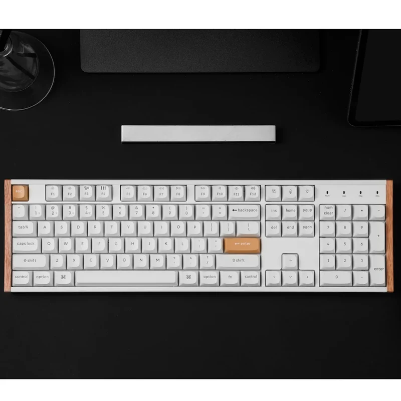 Keychron K10 HE Special Ed. Full Size Wireless Magnetic Switch Custom Keyboard - White (Gateron Double-Rail Magnetic Nebula Switch) (K10H-Q1)