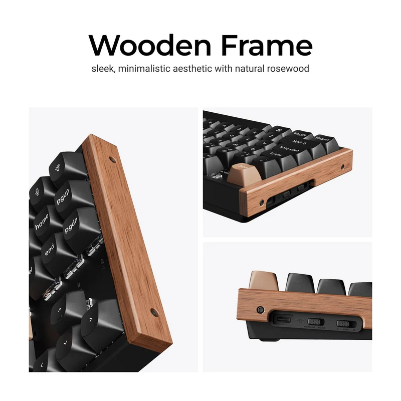Keychron K8 HE Special Ed. TKL Wireless Magnetic Switch Custom Keyboard - Black (Gateron Double-Rail Magnetic Nebula Switch) (K8H-F1)