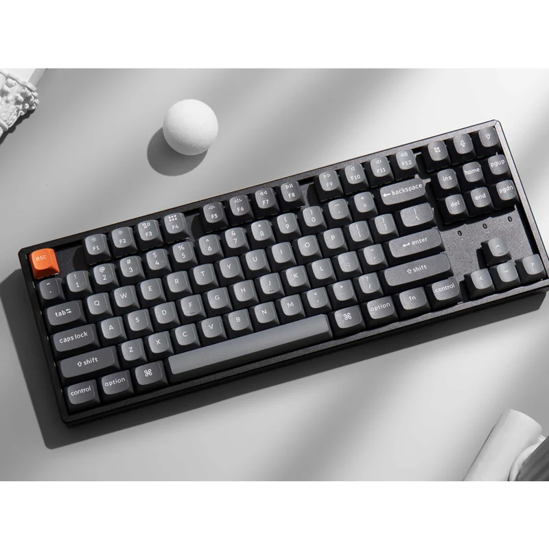 Keychron K8 Max QMK Fully Assembled White Backlight TKL Wireless Mechanical Keyboard - Black (Super Brown Switch, Super Red Switch)