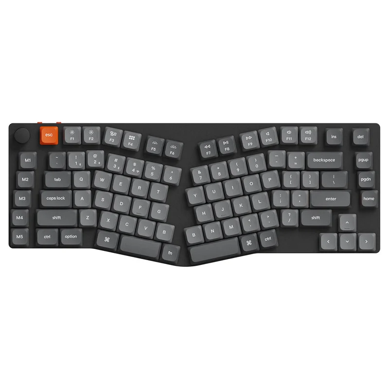 Keychron K15 Max QMK RGB Hot-Swappable 75% Alice Wireless Custom Mechanical Keyboard (Low Profile Gateron Mechanical Red Switch, Low Profile Gateron Mechanical Blue Switch, Low Profile Gateron Mechanical Brown Switch)