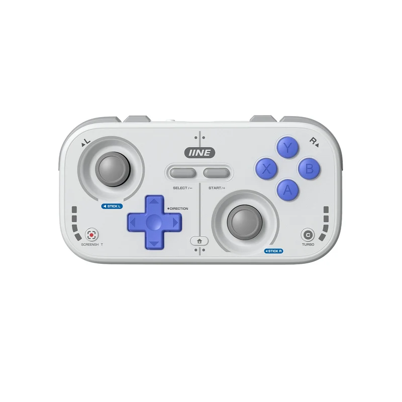 IINE Palm-Sized Retro Chronos Controller (Vintage Grey, Classic Black) (L1031, L1032)