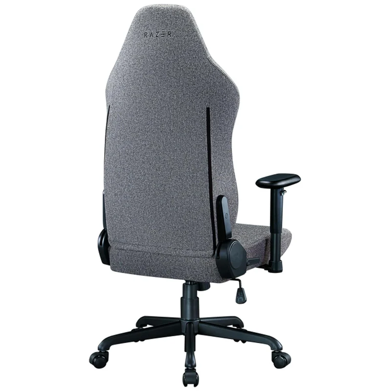 Razer Iskur V2 X Fabric Essential Gaming Chair with Built-in Lumbar Support (Black/Green, Light Gray)