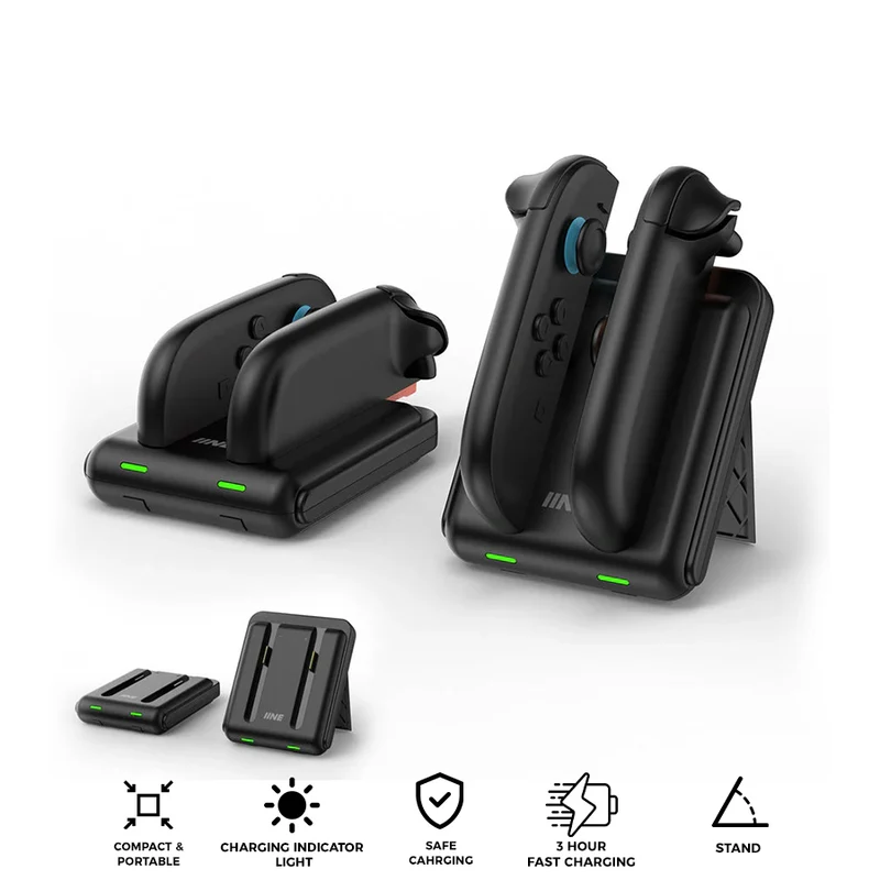 IINE Mini Dual Charge Dock for Nintendo Switch 2 (Black) (L1105)